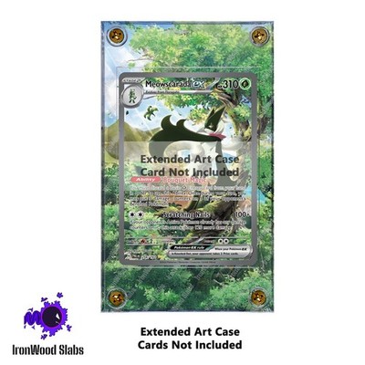 Pokémon TCG Meowscarada EX 256/193 Paldea Evolved SIR Extended Art Display Case