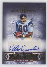 2013 Leaf Sports Heroes Canton's Finest Gold 10/10 Kellen Winslow Auto HOF 00jz