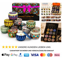 12Er Duftkerzen Set Glas 12 DüFte Aromatherapie Kerzen Geschenk
