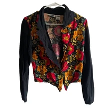 Gitano vtg size Medium floral button up blouse women’s Long sleeve