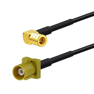 Eightwood Satellite Radio Antenna Adapter Cable 6 Inches Fakra Curry C