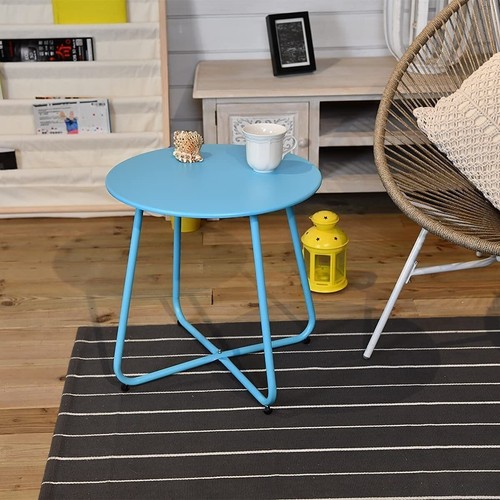 Mano Rund Sofatisch Beistelltisch Blue - Bild 5 von 8