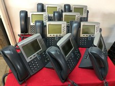Lot of 9 CISCO 7962 UC Phone - CP-7962G - Good Condition