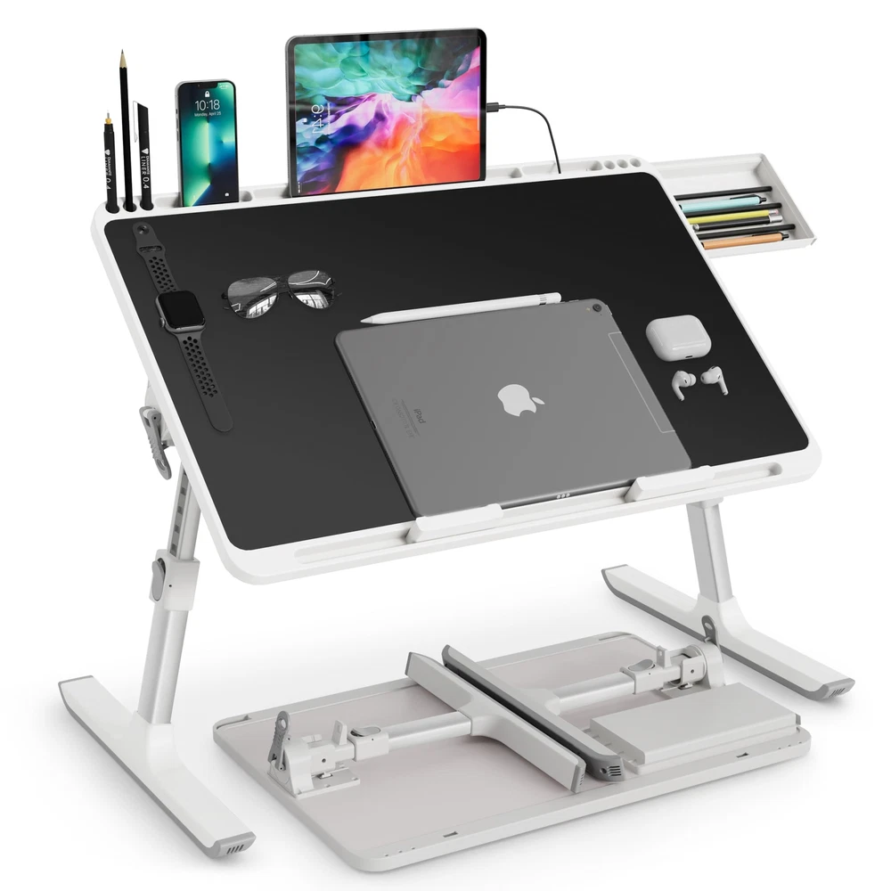 Laptop Stand for Bed Adjustable and Light Weight Desk Tray X-Large Folding