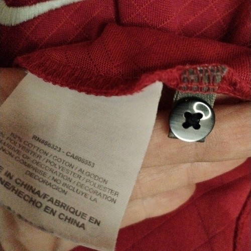 Polo Tiger Woods rossa Nike manica corta taglia Large Dri-Fit - Foto 10 di 14