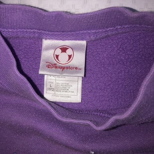 Vtg Disney Store Embroidered Ariel Little Mermaid Crew Sweatshirt Girls 10/12 - Picture 3 of 10