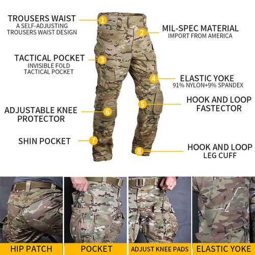 Emersongear G3 Tactical Extended Pants Herren Duty Cargo Hose Nylon lang ver. - Bild 7 von 8