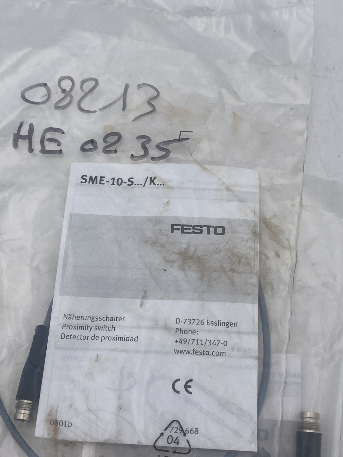 Festo SME Positionsdetektor avec Indicateur LED pour Commutation Haute Précision M8
