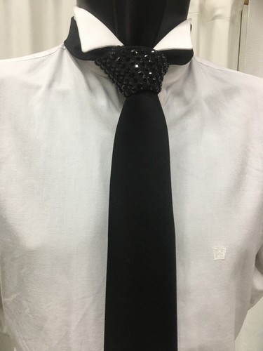 CRAVATTA CERIMONIA CARLO PIGNATELLI UOMO SPOSO TIE MAN CRAVATTONE INVITATO MAN - Foto 2 di 4