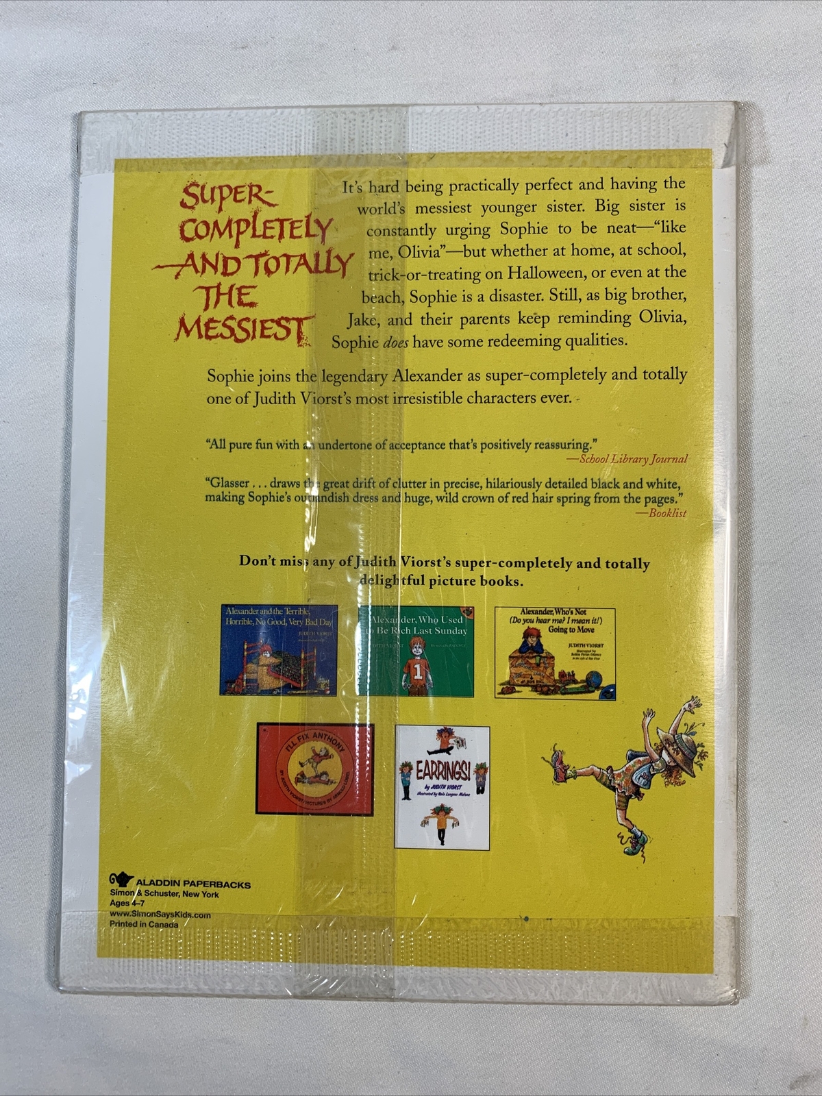 Super-Completely and Totally the Messiest by Judith Viorst (2004 ...