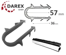1000 - 12000 PROFI Tackernadeln LANG-Ankerclips für Fussbodenheizung 57 mm