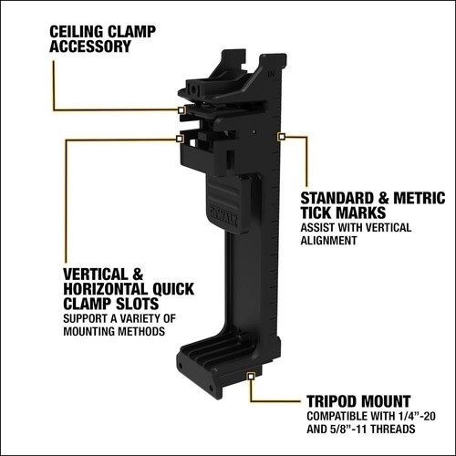 Kit de Nivel Láser DEWALT 20V MAX, Láser Línea Cruzada, 3x360, Verde (DCLE34031D1) - Imagen 3 de 8