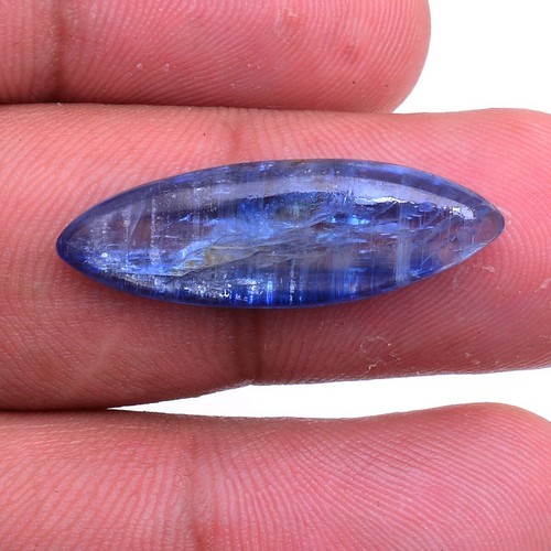 10.50 Cts Natürlich Kyanit Marquise Cabochon 28mm 9mm Unbehandelt Lose Edelstein - Bild 3 von 5