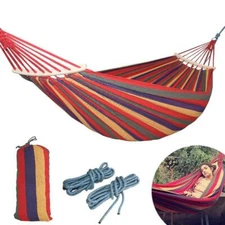 2 People Outdoor Canvas Camping Hammock