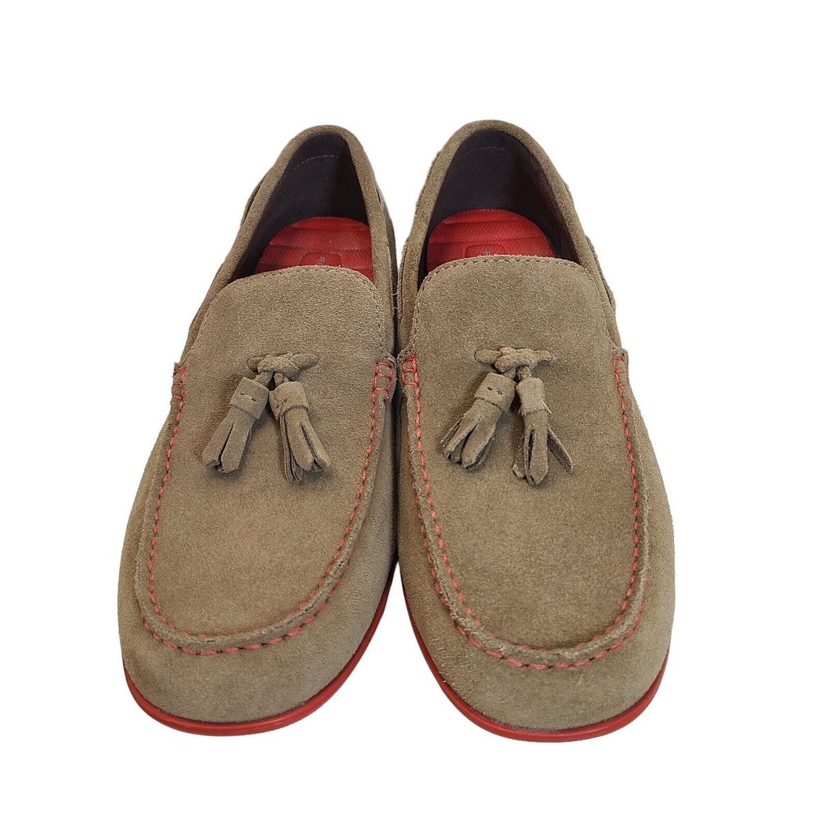 ROCKPORT MALCOM TASSEL MEN\'S TAN LOAFERS Rockport Mens Casual Shoes Malcolm Leather Slip On Tassel  main image 3
