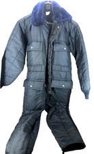 Vintage Walls "Blizzard Pruf" Snowsuit, Navy, Mens Medium Short, Used DD1 