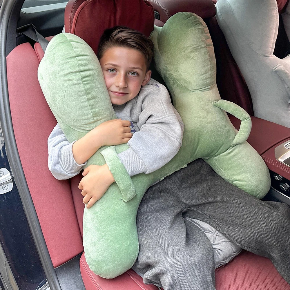 Comfortable Travel Neck Pillow for Adults & Kids - Car & Airplane Use