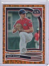 Brady Bickham 2024 Panini USA Stars & Stripes ORANGE Parallel 49/75 Card #144