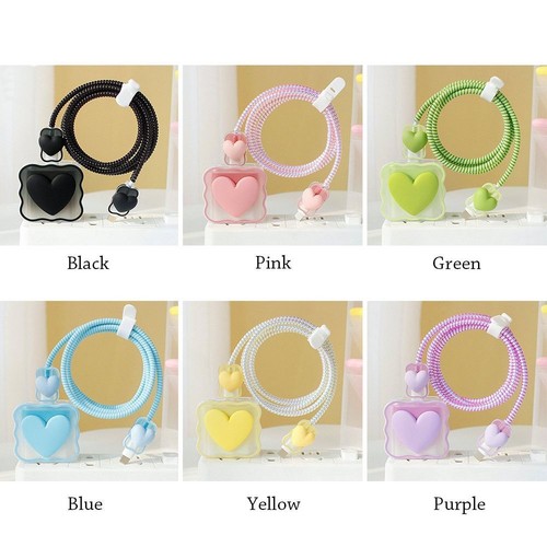 Cable Protector Case Data Line Cover Charger Head Cover Plug USB Protector - Picture 3 of 18