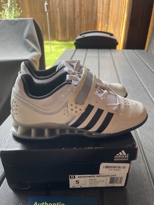Adidas Adipower Weightlifting Shoes - White - Men's size 5 or