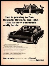 1964 Plymouth Barracuda Fastback 273 V-8 Engine 180 HP Vintage Chrysler Print Ad