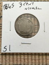 1865 & 1867 THREE CENT NICKEL