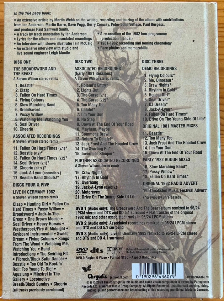 Jethro Tull: THE BROADSWORD & THE BEAST 40th Anniv. Monster Ed. - 5CD/3DVD NEU! - Bild 2 von 3