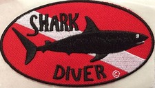 scuba patch diving equipment novelty gift snorkeling jacket beach SHARKDIVER 566