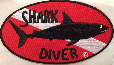 scuba patch diving equipment novelty gift snorkeling jacket beach SHARKDIVER 566