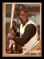 1962 Topps Baseball #10 Bob Clemente EX/MT - NM *d3