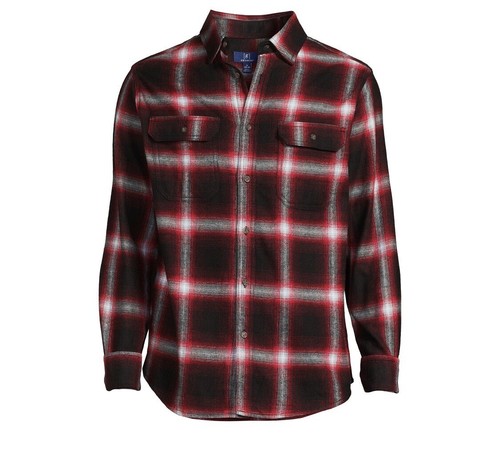 GEORGE Super Soft Flannel Shirt Size Medium 38-40 Mens Plaid New