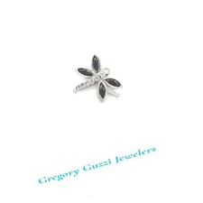 Sterling Silver Dragonfly Ring With CZ Size 9.25 