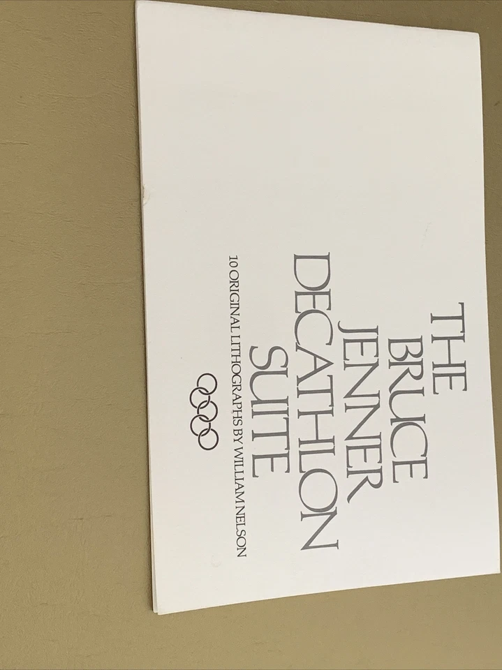 Auto Bruce Jenner Decathlon Suite 10 Litografías Originales 159/500 William Nelson Foto 3 de 4