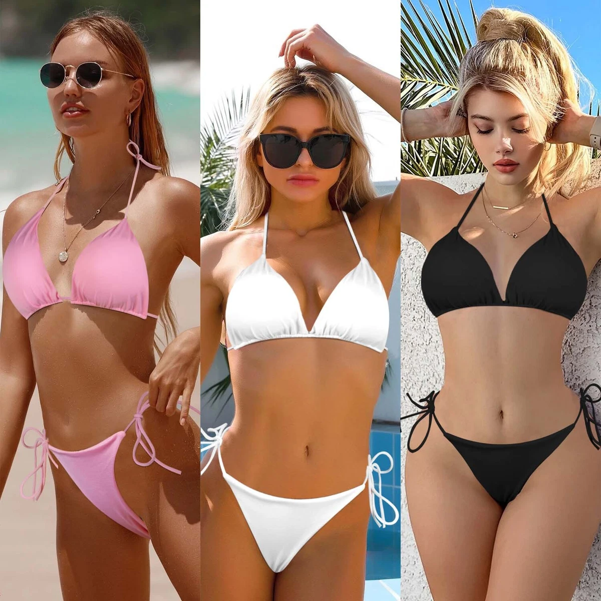 two piece triangle bikini