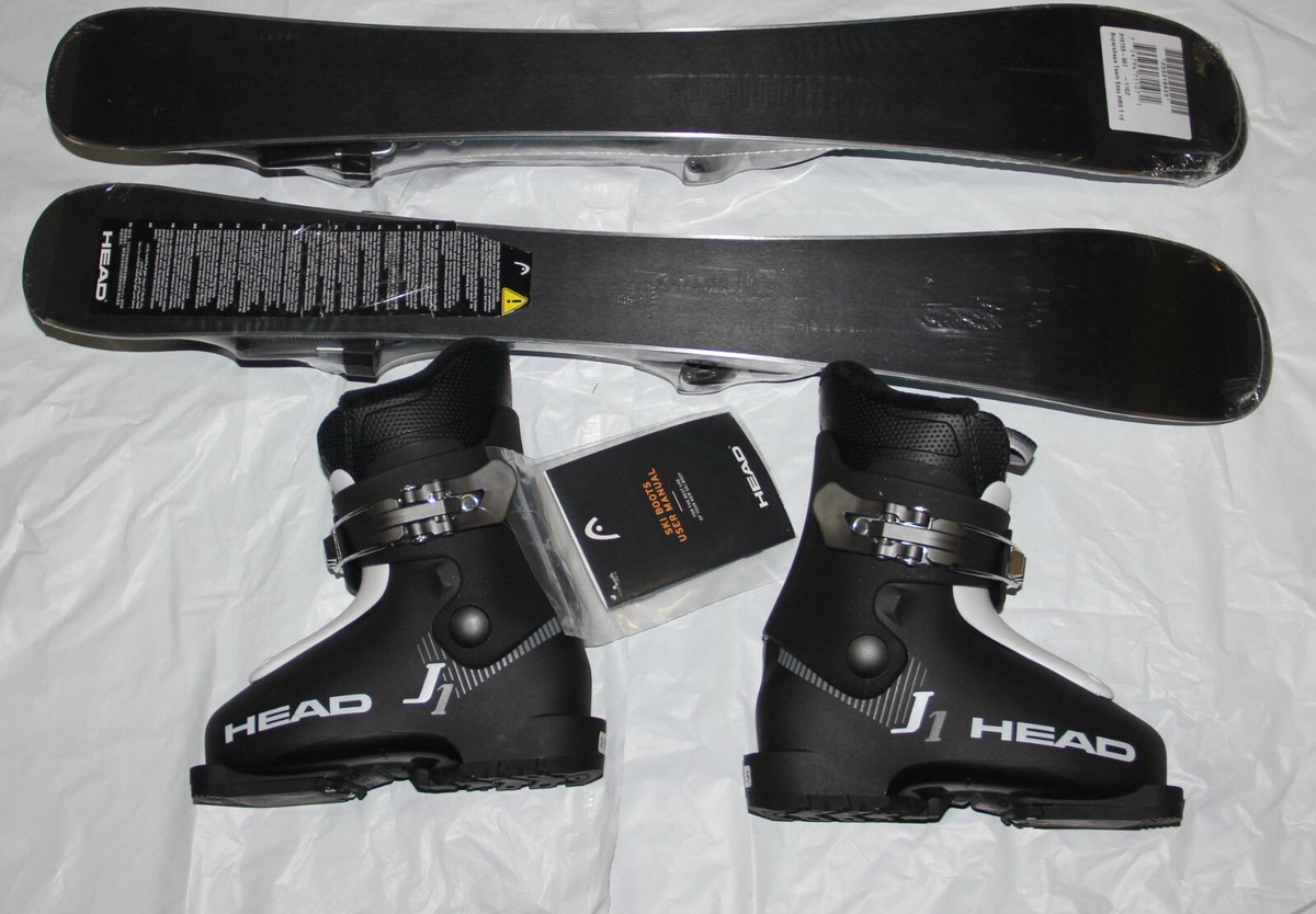 NEW HEAD 67cm skis supershape team + Head J1 black ski boots 15.5