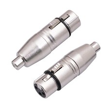2pack Xlr To Rca Adapter3 Pin Xlr Female To Rca Female Adapter Converter Gender