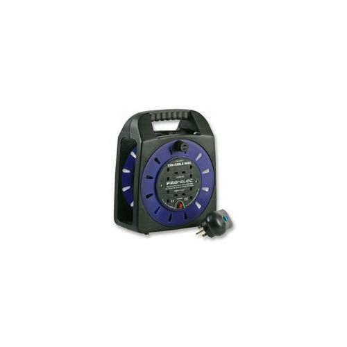 PRO ELEC - S2225-4-25M13A-RCD - RCD CABLE REEL 25 METRES 4 SOCKETS - Picture 1 of 2