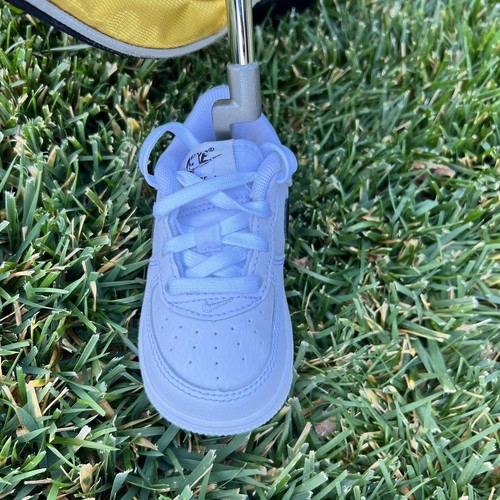 Authentic Nike Air Force One Low White Golf Putter Head Cover NEW Black 40th - Picture 4 of 6