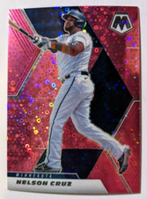 2021 MOSAIC QUICK PITCH PINK PRIZM NELSON CRUZ 17/20