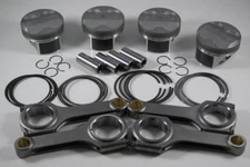 JDM NIPPON RACING 87.50MM SCAT RODS RRC CTR K24A HIGH COMP K24 FD2 PISTON SET 