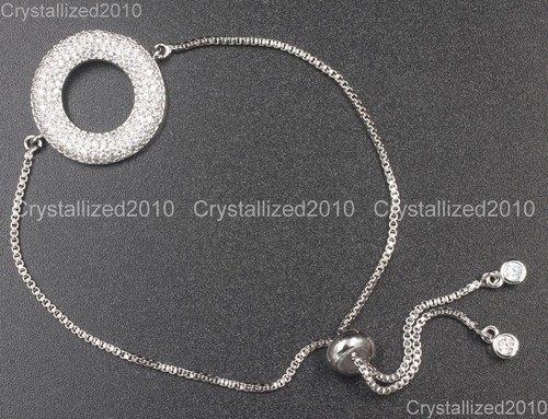 Zirkon Strass verstellbar 18K Kette Armband Set für Verbinder Glied Fundstücke - Bild 10 von 14