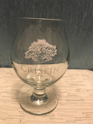 CRISPIN SUPER PREMIUM QUALITY NATURAL HARD APPLE CIDER WINE GLASS