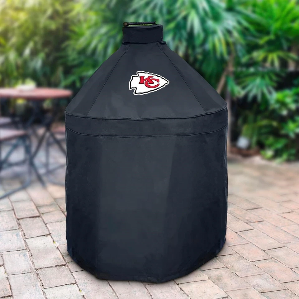 FANMATS 42771 NFL - Kansas City Chiefs - Black KAMADO Style Grill Cover NEW - Image 2 of 2