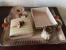 Keramik Rauchergarnitur