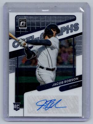 2022 Donruss Optic Optic-Graphs #OG-RO Jacob Robson Auto RC Rookie Tigers 