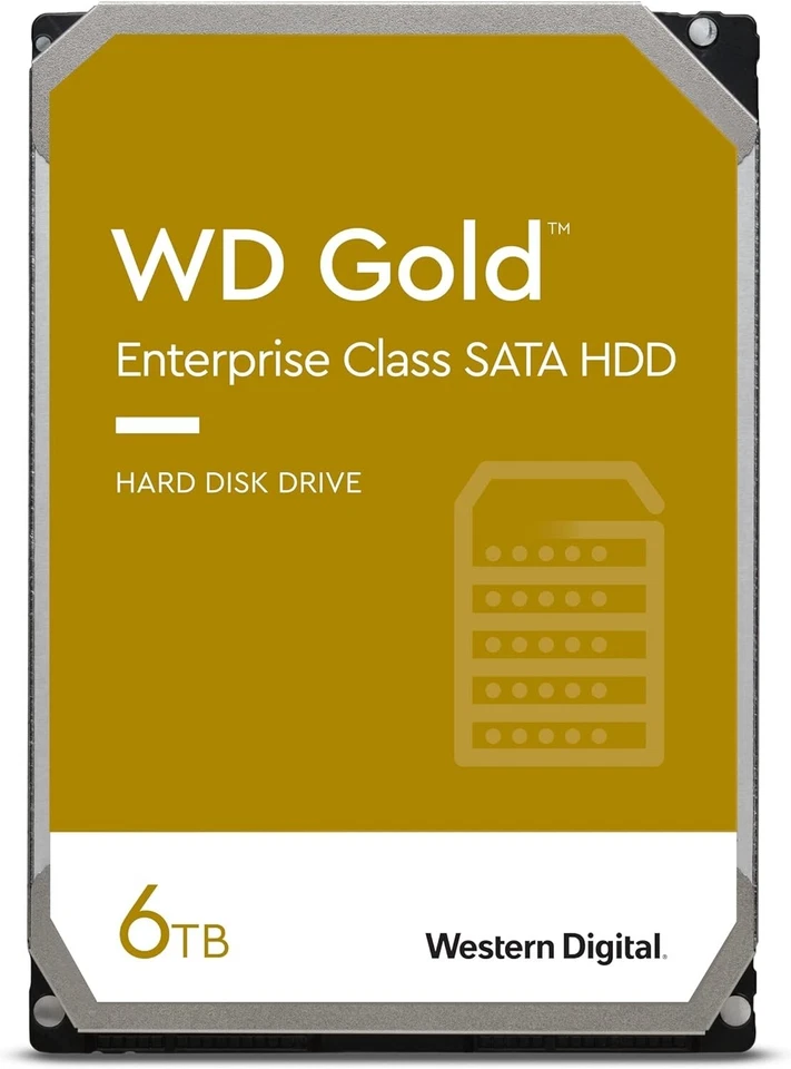 Western Digital 6TB WD Gold Enterprise Internal Hard Drive  SATA 7200 WD6002FRYZ - Image 2 of 4