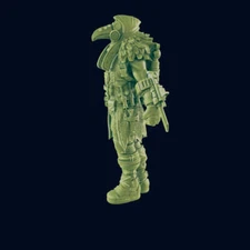 Plague Doctor - Return to the Badlands - Mini - EC3D - Cyber Punk - SciFi RPG