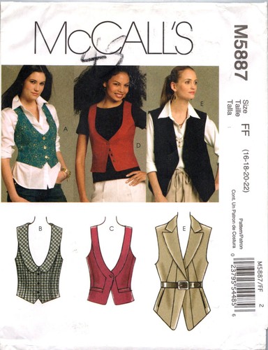 OOP McCalls Sewing Pattern Vest Misses Size You Pick - Picture 9 of 32