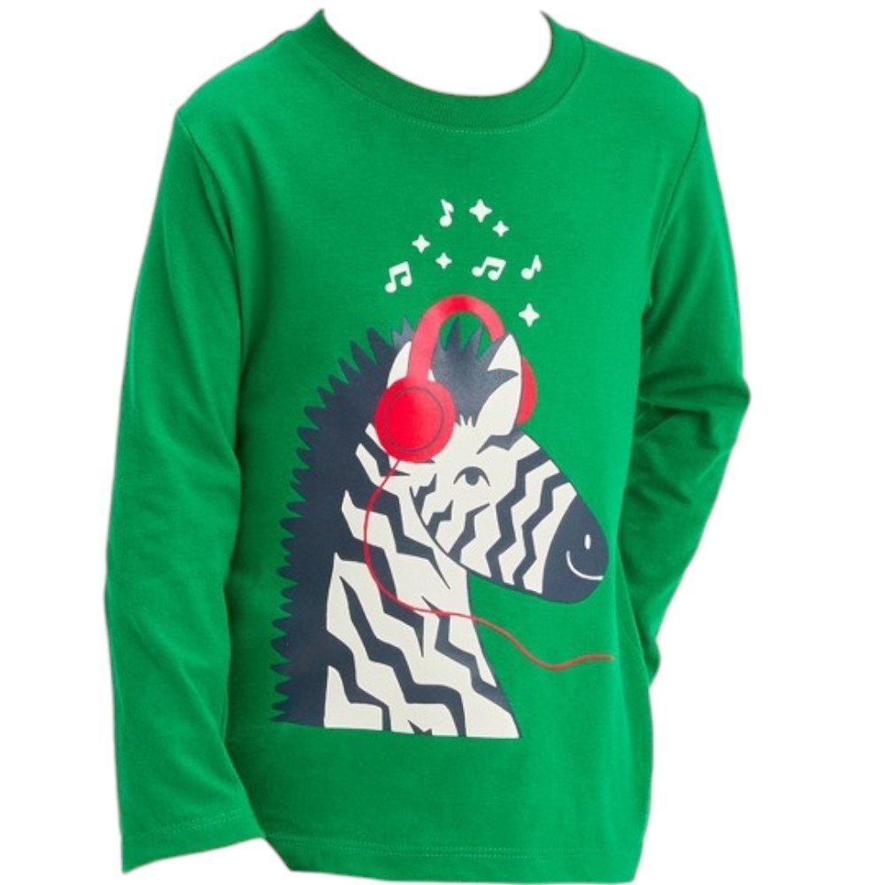 トップス 6397/ANIMAL PRINT L/S BOY T Toddler Boys' Long Sleeve Zebra Graphic T-Shirt - Cat & Jack