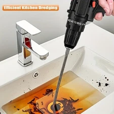 39" Flexible Drain Snake Pipe Unclogger Tool | Sink & Toilet Clog Remover